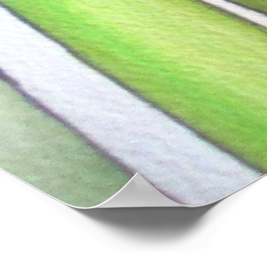 ロブスタークローヘリコニア熱帯水色の花 ポスター (角)