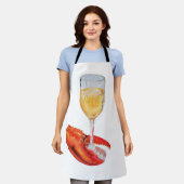 ロブスタークローワイン エプロン (着用した状態)