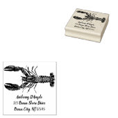 ロブスターグラフィック差出人住所 ラバースタンプ (押印)