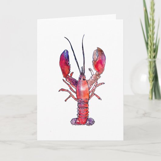 ロブスターグリーティングカード シーズンカード (正面)