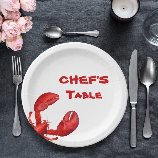 ロブスターザリガニはパーティー白を煮る ペーパープレート