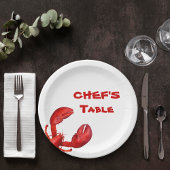 ロブスターザリガニはパーティー白を煮る ペーパープレート