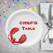 ロブスターザリガニはパーティー白を煮る ペーパープレート