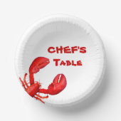 ロブスターザリガニはパーティー白を煮る ペーパーボウル (正面)