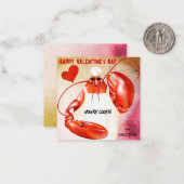ロブスターシェフ調理師'nバレンタイン ノートカード (正面/裏面インサイチュ)