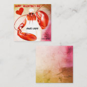 ロブスターシェフ調理師'nバレンタイン ノートカード (正面/裏面)