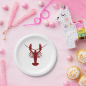 ロブスターシルエット紙パーティープレート ペーパープレート (パーティー)