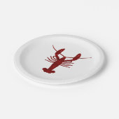 ロブスターシルエット紙パーティープレート ペーパープレート (アングル)