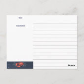 ロブスターシーフードサラダ料理キーパーレシピカード ポストカード (裏面)