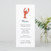 ロブスターシーフードパーティーメニューカード メニュー (スタンド正面)