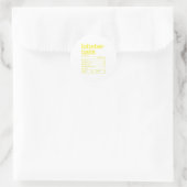 ロブスターテール栄養事実おもしろいは ラウンドシール (バッグ)