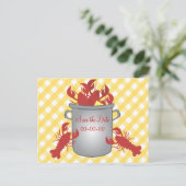 ロブスターディナー日付の保存 案内ポストカード (スタンド正面)