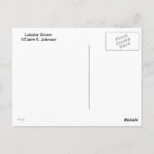 ロブスターディナー ポストカード (裏面)