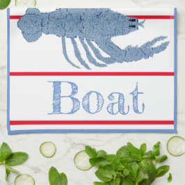 ロブスタートピアリージンジャーズピックボールデコール キッチンタオル