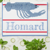 ロブスタートピアリージンジャーズピックボールデコール キッチンタオル (折り畳み)