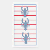 ロブスタートピアリージンジャーズ紙ゲストタオル (正面)