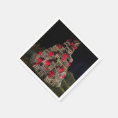 ロブスタートラップクリスマスツリーカクテルナプキン スタンダードカクテルナプキン (角)