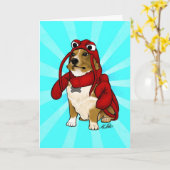 ロブスタードッグカード カード (黄色い花)