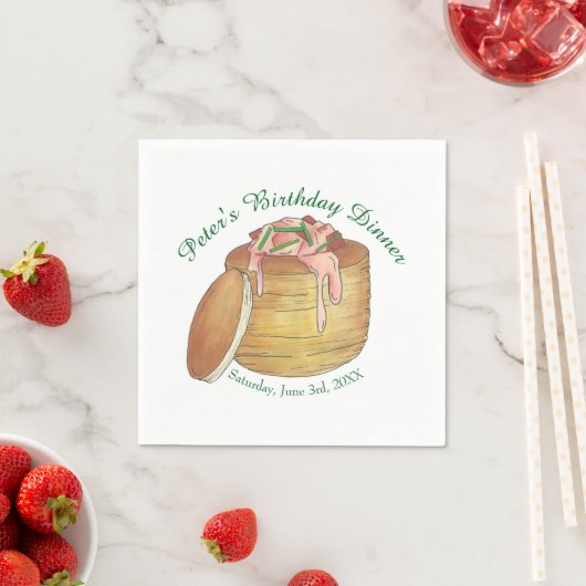 ロブスターニューバーグニューバーグシーフードディナーパーティー スタンダードカクテルナプキン (インサイチュ)