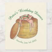 ロブスターニューバーグニューバーグシーフードディナーパーティー ワインラベル (シングルラベル)