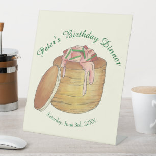 ロブスターニューバーグニューバーグシーフードディナーパーティー 台座サイン