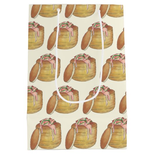 ロブスターニューバーグニューバーグシーフードフードレトロ料理 ミディアムペーパーバッグ (裏面)