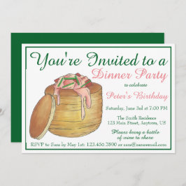 ロブスターニューバーグニューヨークシティシーフードディナー 招待状