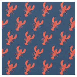 ロブスターネイビーブルー ファブリック