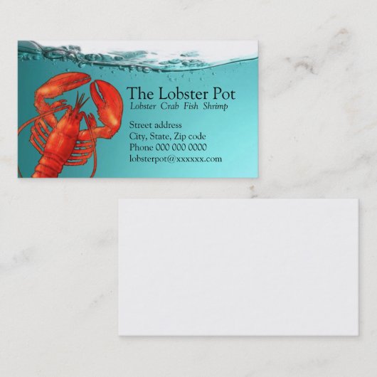 ロブスターバス。 カード (正面/裏面)