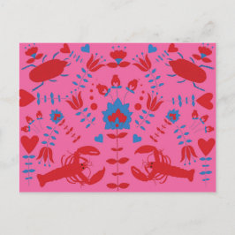 ロブスターパターン ポストカード