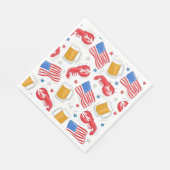 ロブスタービアフラッグスター紙プレート スタンダードランチョンナプキン (角)