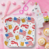 ロブスタービアフラッグスター ペーパープレート (パーティー)