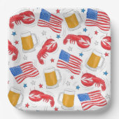 ロブスタービアフラッグスター ペーパープレート (正面)