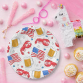 ロブスタービアフラッグスター ペーパープレート (パーティー)