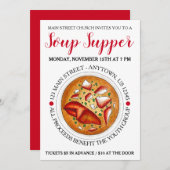 ロブスタービスクスープメインME食品フェスティバルシーフード 招待状 (正面/裏面)