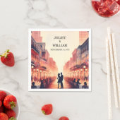 ロブスタービーチ海サマーニューオーリンズ結婚ズ スタンダードカクテルナプキン (インサイチュ)