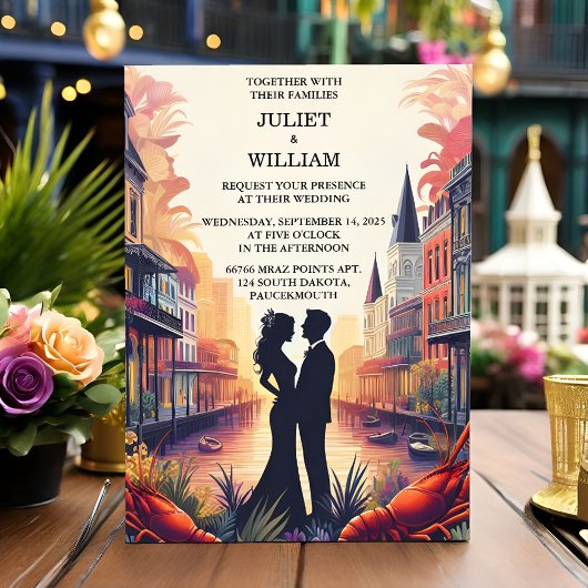 ロブスタービーチ海サマーニューオーリンズ結婚ズ 招待状