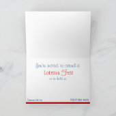 ロブスターフェスト招待状 招待状 (内部)