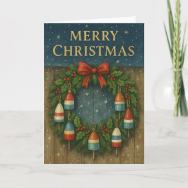 ロブスターブイリースクリスマスカード カード