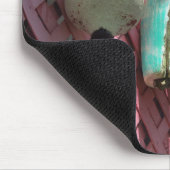 ロブスターブイ・オン・ピンク・ラティス – Martha's Vinyard マウスパッド (コーナー)