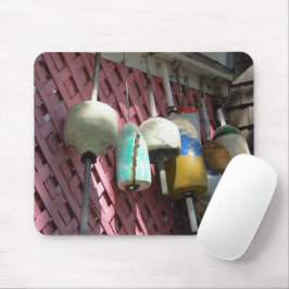 ロブスターブイ・オン・ピンク・ラティス – Martha's Vinyard マウスパッド