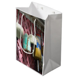 ロブスターブイ・オン・ピンク・ラティス – Martha's Vinyard ミディアムペーパーバッグ