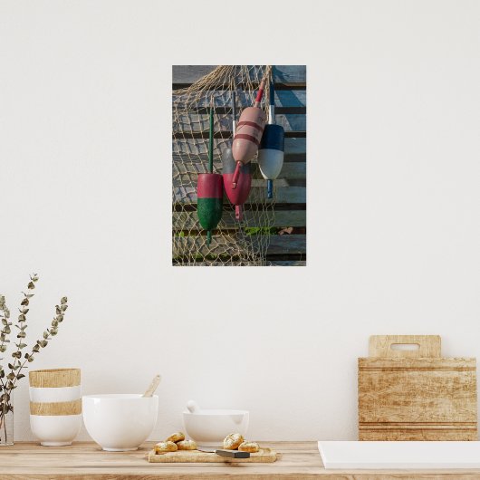 ロブスターブイ ポスター (キッチン)