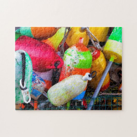 ロブスターブイatバスハーバー ジグソーパズル (横)