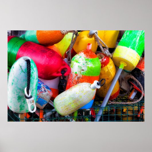 ロブスターブイatバスハーバー ポスター (正面)