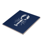 ロブスターブルーとホワイト沿岸 タイル (側面)