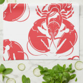 ロブスタープリント キッチンタオル (折り畳み)