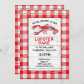 ロブスターベイクレッ素朴ドバッファロープレイド招待状 招待状 (正面/裏面)