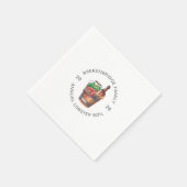 ロブスターボイルアニュアルファミリーサマーパーティー紙 スタンダードカクテルナプキン (角)