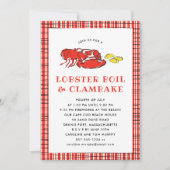 ロブスターボイルクランベイサマーパーティークックアウト 招待状 (正面)